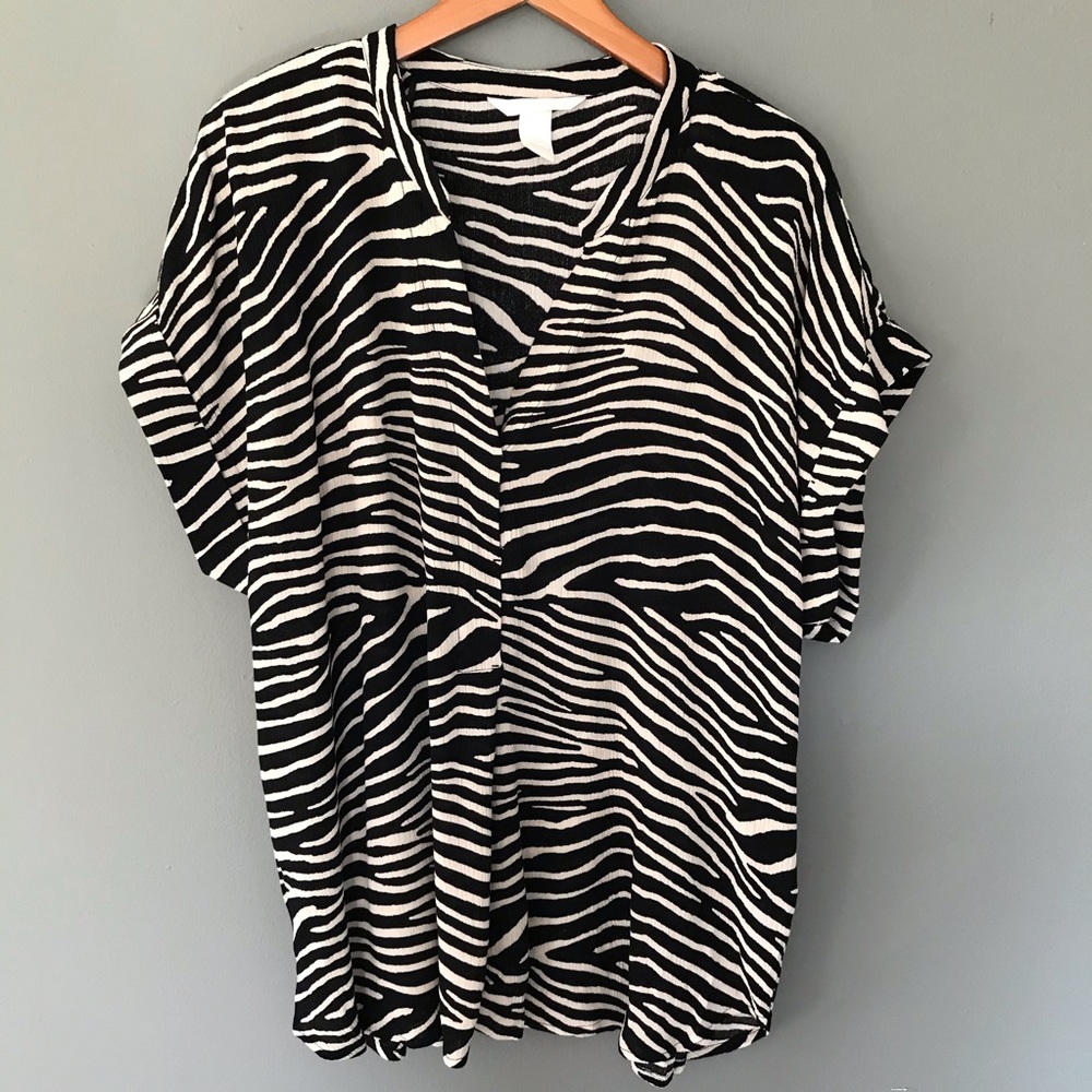 EUC H&M Animal Print Blouse